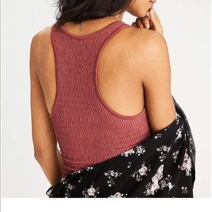 **Smocked Crop Tank